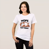 Nee Niet Vandaag Tabby Kat Tri-Blend Shirt (Voorkant volledig)