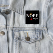 Nee. Niet weer. Vierkante Button 5,1 Cm (In situ)