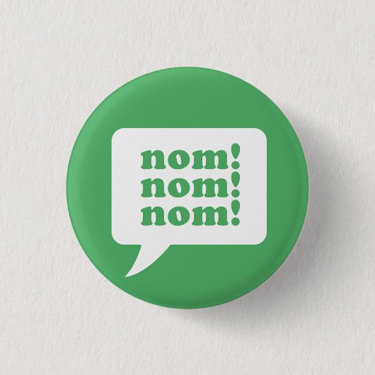 " nee ! nom! nom!" knoop ronde button 3,2 cm (Voorkant)