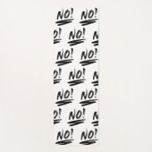 Nee! onderstreept zwart en wit yogamat (Voorkant)