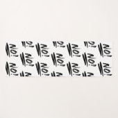 Nee! onderstreept zwart en wit yogamat (Voorkant (horizontaal))