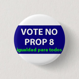 Nee op Prop 8-badge Ronde Button 3,2 Cm