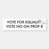Nee op Prop 8-bumpersticker Bumpersticker (Voorkant)