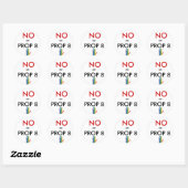 Nee op Prop 8 Ronde Sticker (Vel)