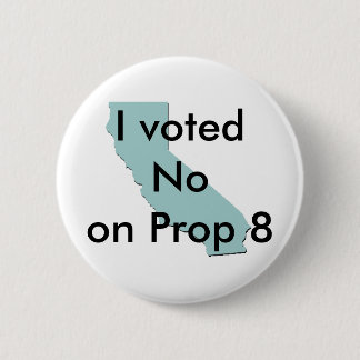 Nee op Prop 8-toets Ronde Button 5,7 Cm