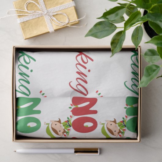 NEE Peeking Naughty Elf Kerstmis Tissuepapier (Geschenk)