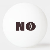 "NEE" Ping Pong Balls Pingpongbal (Achterkant)