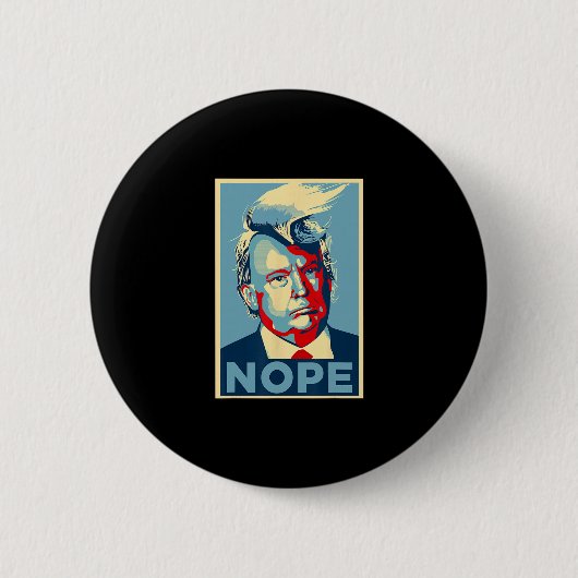Nee protest ronde button 5,7 cm (Voorkant)