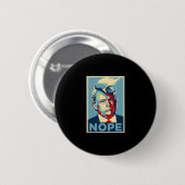 Nee protest ronde button 5,7 cm (Voorkant /achterkant)