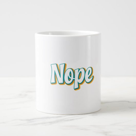 Nee Retro Grote Koffiekop (Voorkant)