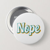 Nee Retro Ronde Button 7,6 Cm (Voorkant /achterkant)