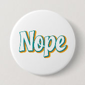 Nee Retro Ronde Button 7,6 Cm (Voorkant)
