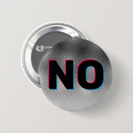 NEE RONDE BUTTON 5,7 CM (Voorkant /achterkant)