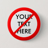 "NEE" RONDE BUTTON 5,7 CM (Voorkant)