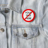"NEE" RONDE BUTTON 5,7 CM (In situ)