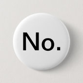 Nee. Ronde Button 5,7 Cm (Voorkant)