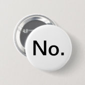 Nee. Ronde Button 5,7 Cm (Voorkant /achterkant)