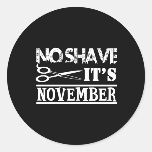 Nee scheer het is november ronde sticker (Voorkant)
