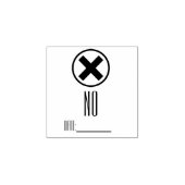 "NEE" Stempel (Afrduk)