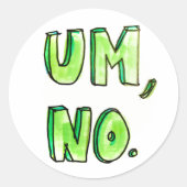 Nee, Sticker (Voorkant)