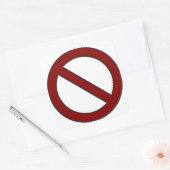 NEE! Symbool Sticker (groot) (Envelop)