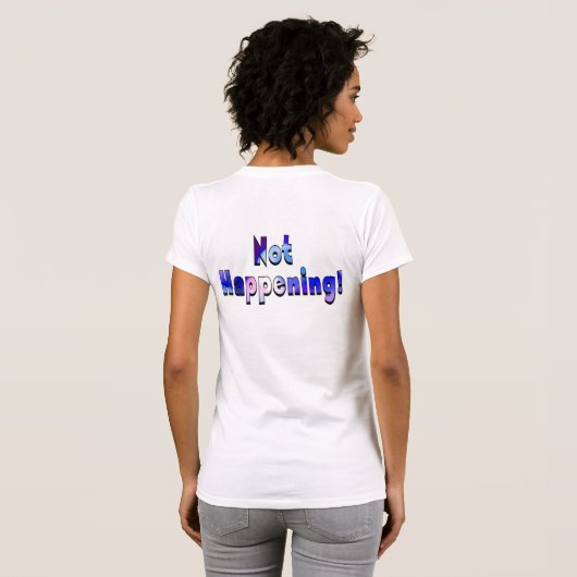 NEE! t-shirt (Achterkant volledig)