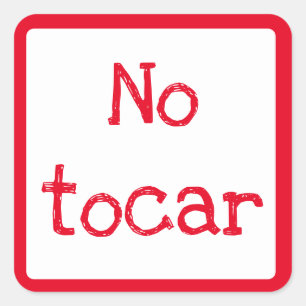 Nee tegen auto vierkante sticker