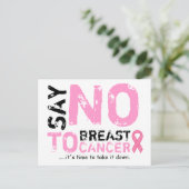 nee tegen borstkanker na de kaart (Staand voorkant)