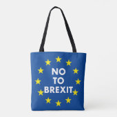 Nee tegen Brexit Tassen Bag (Achterkant)