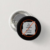 Nee tegen datacenters in Bartow County Ronde Button 3,2 Cm (Voorkant /achterkant)