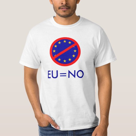 Nee tegen de EU T-shirt (Voorkant)
