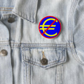 Nee tegen de euro ronde button 5,7 cm (In situ)