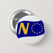 Nee tegen de Europese Unie Ronde Button 5,7 Cm (Voorkant /achterkant)