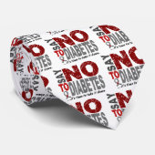 NEE tegen diabetes 1 Stropdas (Opgerold)