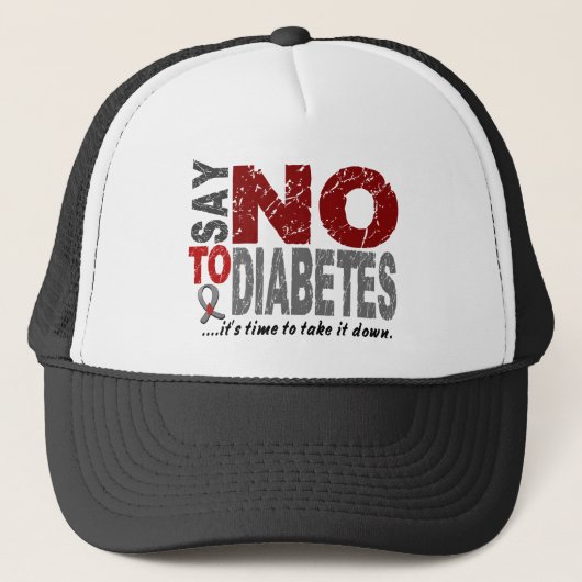 NEE tegen diabetes 1 Trucker Pet (Voorkant)