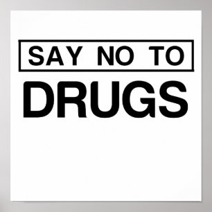 NEE TEGEN DRUGS POSTER