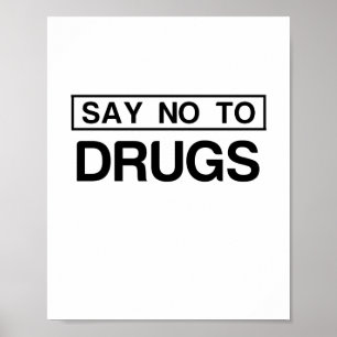 NEE TEGEN DRUGS POSTER