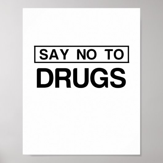 NEE TEGEN DRUGS POSTER (Voorkant)
