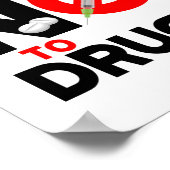 NEE tegen drugs | Poster ter voorkoming van drugsm (Hoek)