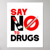 NEE tegen drugs | Poster ter voorkoming van drugsm (Voorkant)