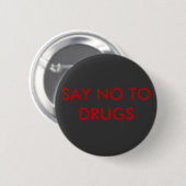 NEE TEGEN DRUGS RONDE BUTTON 5,7 CM (Voorkant /achterkant)