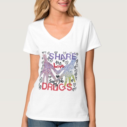 Nee tegen drugs, T-shirt (Voorkant)