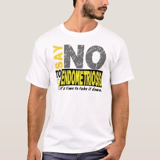 NEE tegen endometriose 1 T-shirt (Voorkant)
