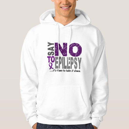 NEE tegen epilepsie 1 Hoodie (Voorkant)