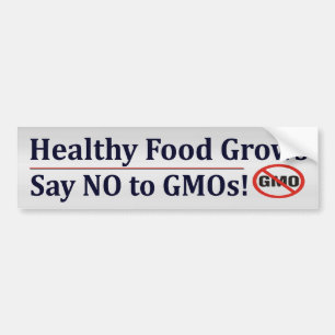 NEE tegen GGO's Bumpersticker