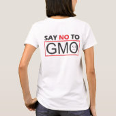 NEE tegen GGO's T-shirt (Achterkant)