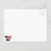 NEE tegen GGO's Uitnodiging Briefkaart (Achterkant)