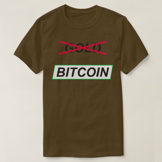Nee tegen Gold Ja tegen Bitcoin T-shirt (Design voorkant)