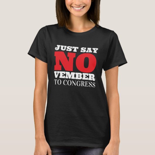 nee tegen het congres t-shirt (Voorkant)
