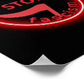 Nee tegen het fascisme poster (Hoek)